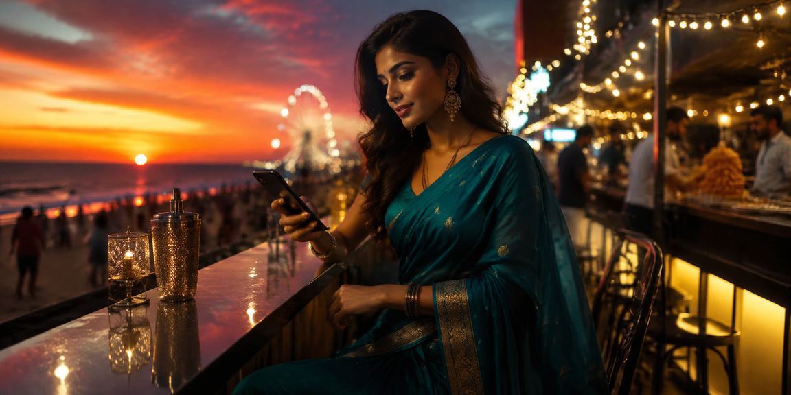 Mobile player enjoying online casino slots on smartphone