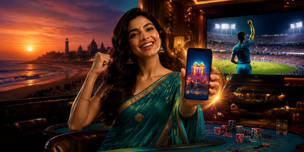 Vibrant IPL cricket stadium with enthusiastic Indian fans